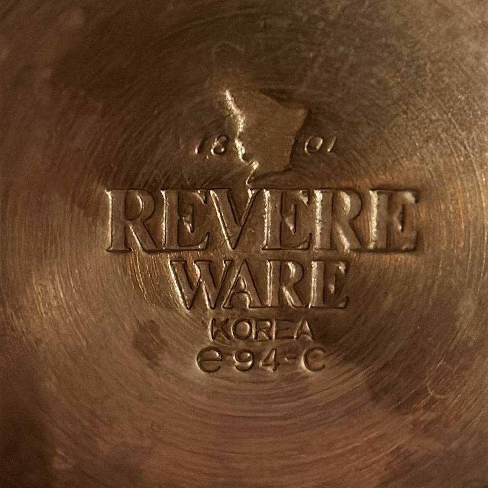 Vintage 1801 Revere Ware Copper Bottom Whistling Kettle - Picture 5 of 5